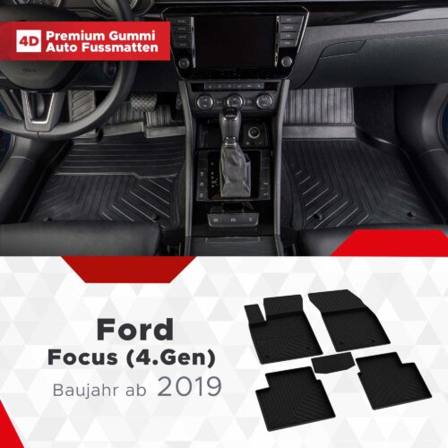 AutoFussmatten Fussmattenprofi Ford Focus 4 Gen Baujahr ab 2019
