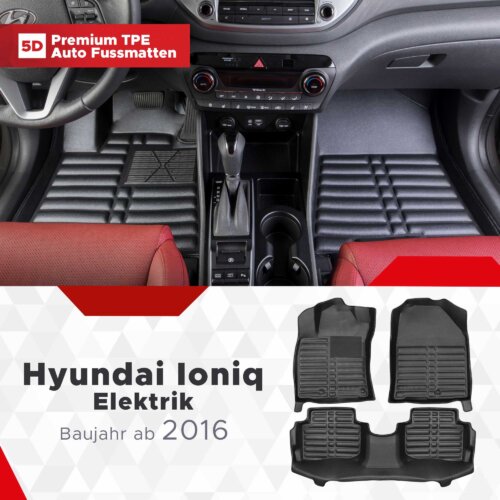 AutoFussmatten Fussmattenprofi Hyundai Ioniq Elektrik Baujahr ab 2016
