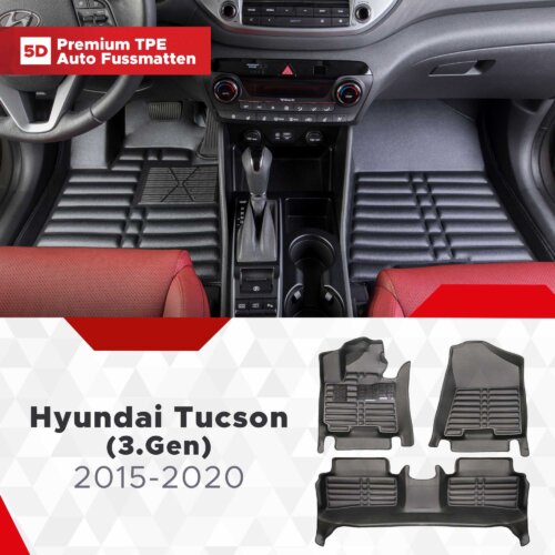 AutoFussmatten Fussmattenprofi Hyundai Tucson 3 Gen Baujahr 2015 2020
