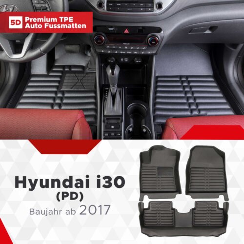 AutoFussmatten Fussmattenprofi Hyundai i30 PD Baujahr ab 2017