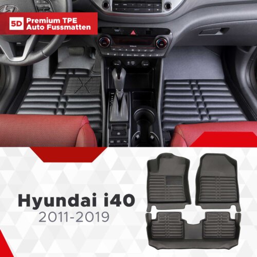 AutoFussmatten Fussmattenprofi Hyundai i40 Baujahr 2011 2019