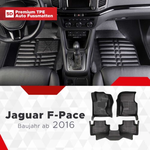 AutoFussmatten Fussmattenprofi Jaguar F Pace Baujahr ab 2016 1
