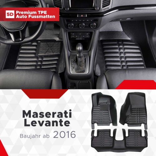 AutoFussmatten Fussmattenprofi Maserati Levante Baujahr ab 2016