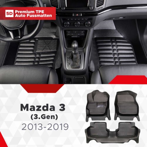 AutoFussmatten Fussmattenprofi Mazda 3 3 Gen Baujahr 2013 2019