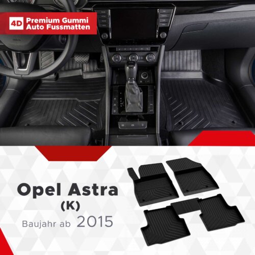 AutoFussmatten Fussmattenprofi Opel Astra K Baujahr ab 2015