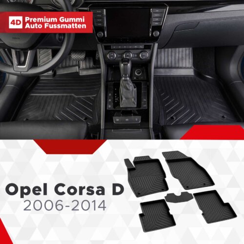 AutoFussmatten Fussmattenprofi Opel Corsa D Baujahr 2006 2014