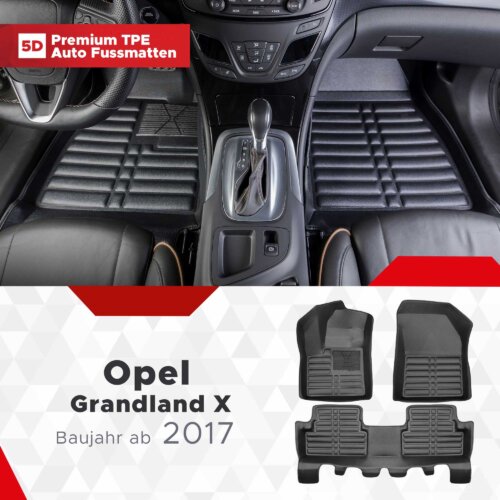 AutoFussmatten Fussmattenprofi Opel Grandland X Baujahr ab 2017
