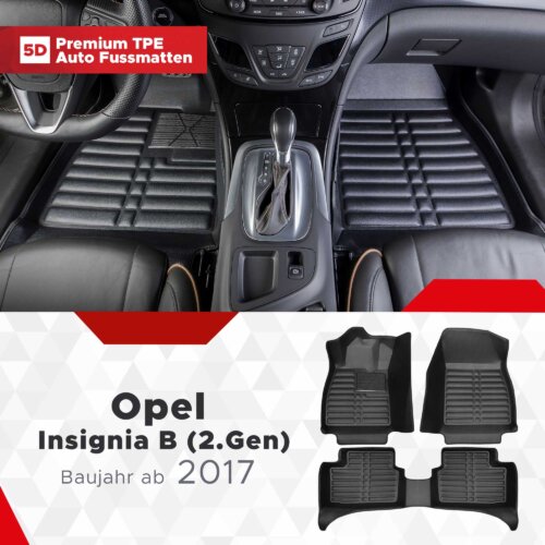 AutoFussmatten Fussmattenprofi Opel Insignia B 2 Gen Baujahr ab 2017