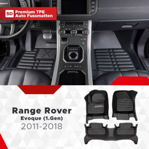 AutoFussmatten Fussmattenprofi Range Rover Evoque 1Gen Baujahr 2011 2018