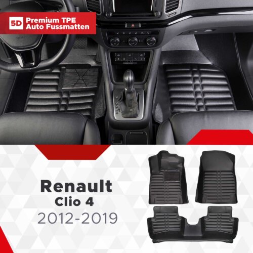 AutoFussmatten Fussmattenprofi Renault Clio 4 Baujahr 2012 2019