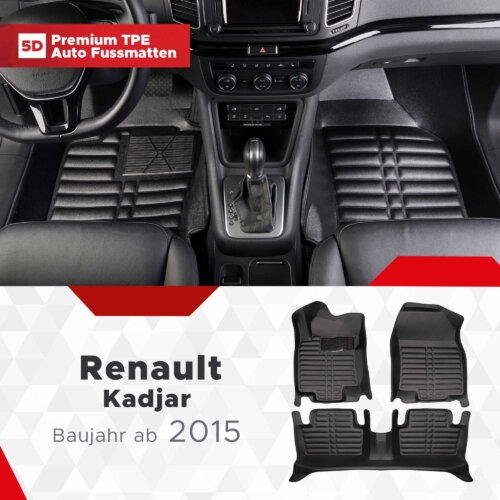 AutoFussmatten Fussmattenprofi Renault Kadjar Baujahr ab 2015 1