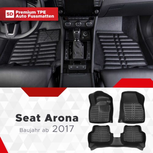 AutoFussmatten Fussmattenprofi Seat Arona Baujahr ab 2017