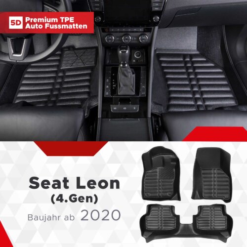 AutoFussmatten Fussmattenprofi Seat Leon 4 Gen Baujahr ab 2020