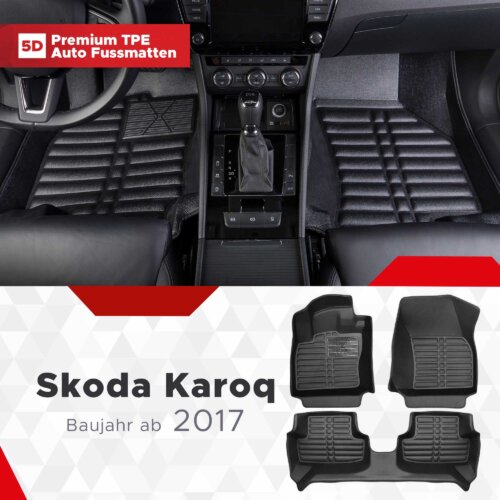 AutoFussmatten Fussmattenprofi Skoda Karoq Year of manufacture from 2017