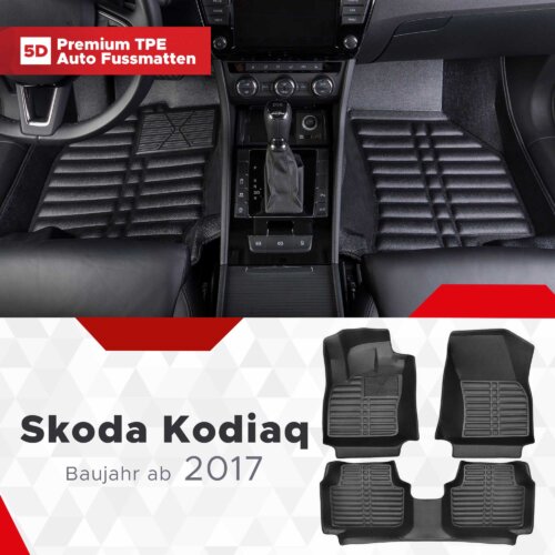 AutoFussmatten Fussmattenprofi Skoda Kodiaq year of manufacture from 2017