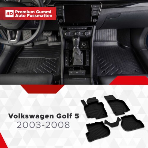 AutoFussmatten Fussmattenprofi VW Golf 5 Baujahr 2003 2008