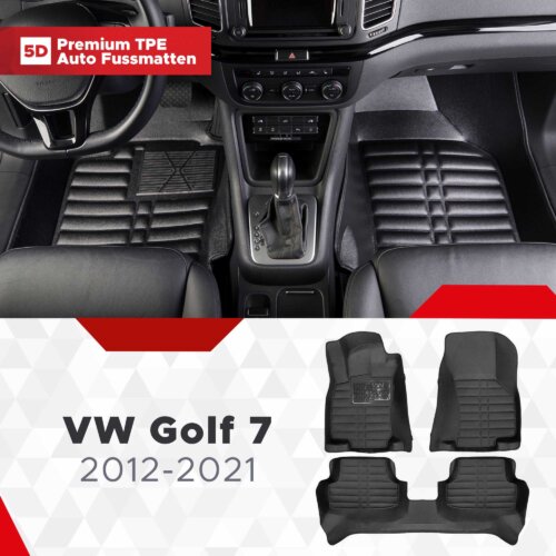 AutoFussmatten Fussmattenprofi VW Golf 7 Baujahr 2012 2021 1