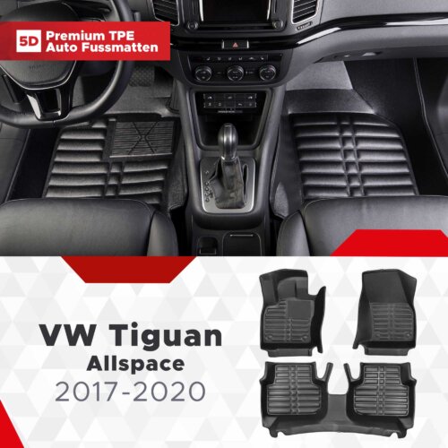 AutoFussmatten Fussmattenprofi VW Tiguan Allspace Baujahr 2017 2020
