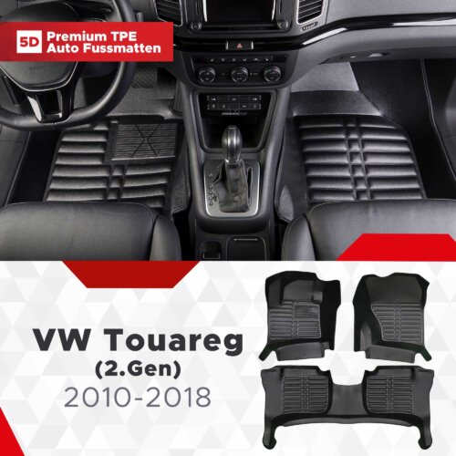 AutoFussmatten Fussmattenprofi VW Touareg 2 Gen Baujahr 2010 2018