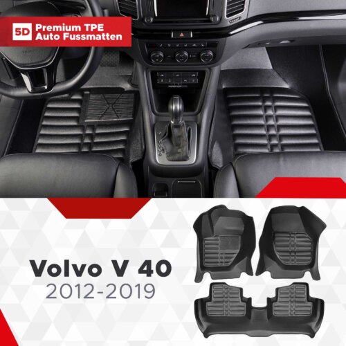 AutoFussmatten Fussmattenprofi Volvo V40 Baujahr 2012 2019