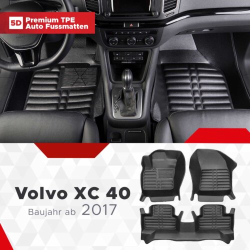 AutoFussmatten Fussmattenprofi Volvo XC 40 Baujahr ab 2017