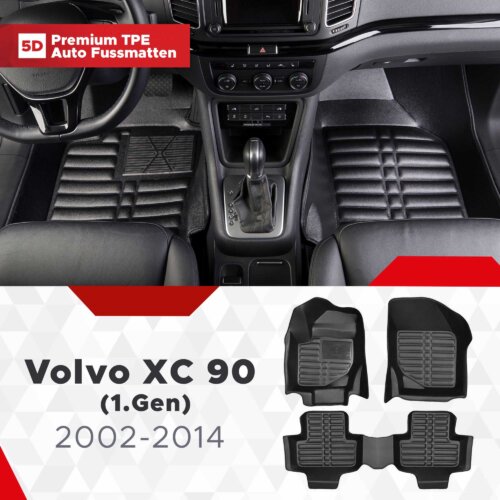AutoFussmatten Fussmattenprofi Volvo XC 90 1 Gen Baujahr 2002 2014