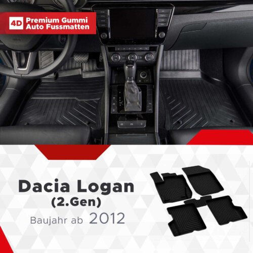 Fussmattenprofi Dacia Logan 2 Gen Baujahr ab 2012