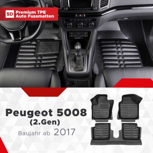 Fussmattenprofi Peugeot 5008 2 Gen Baujahr ab 2017