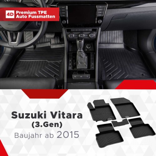 Fussmattenprofi Suzuki Vitara 3 Gen Baujahr ab 2015