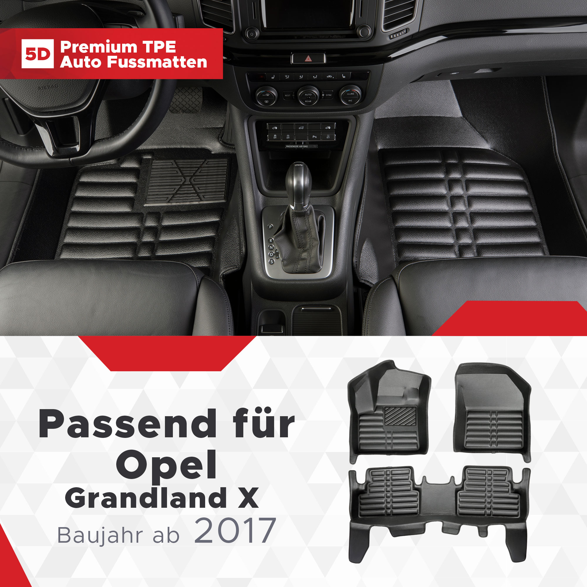Auto-Fußmatte Für Opel Für Grandland X 2017 2018 2019 2020 2021