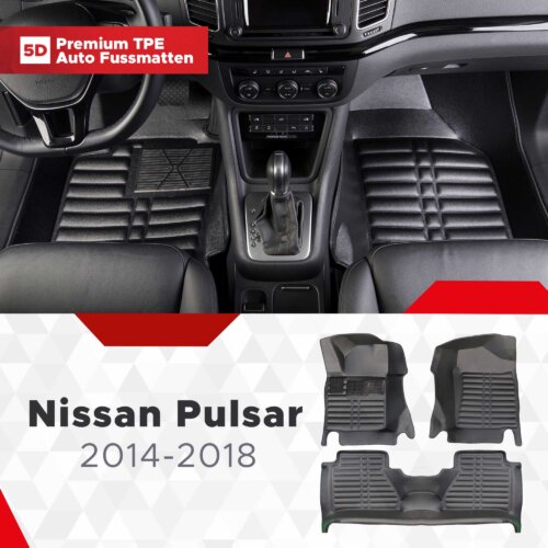 AutoFussmatten Fussmattenprofi Nissan Pulsar Baujahr 2014 2018