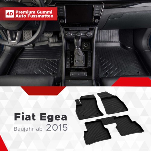 AutoFussmatten Fussmattenprofi Fiat Egea Baujahr ab 2015