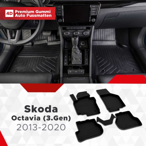 Fussmattenprofi Skoda Octavia 3 Gen Baujahr 2013 2020