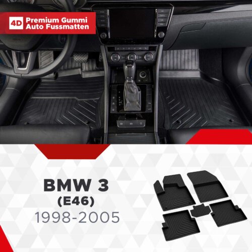 AutoFussmatten Fussmattenprofi BMW 3 E46 1998 2005