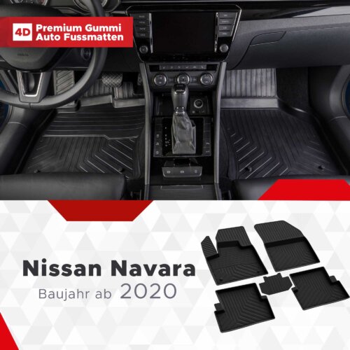 AutoFussmatten Fussmattenprofi Nissan Navara Baujahr ab 2020