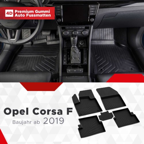 AutoFussmatten Fussmattenprofi Opel Corsa F Baujahr ab 2019