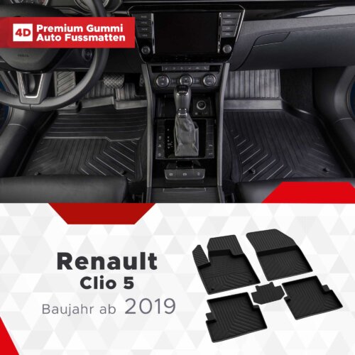AutoFussmatten Fussmattenprofi Renault CLIO 5 Baujahr ab 2019