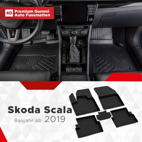 AutoFussmatten Fussmattenprofi Skoda Scala Baujahr ab 2019