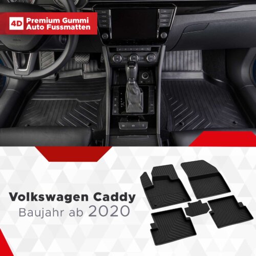 AutoFussmatten Fussmattenprofi Volkswagen Caddy Baujahr ab 2020