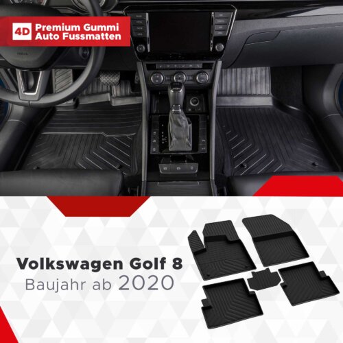 AutoFussmatten Fussmattenprofi Volkswagen Golf 8 Baujahr ab 2020