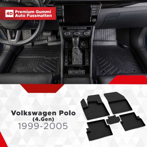 AutoFussmatten Fussmattenprofi Volkswagen Polo 4Gen Baujahr 1999 2005