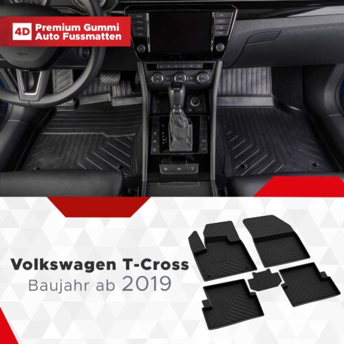 AutoFussmatten Fussmattenprofi Volkswagen T Cross ab 2019