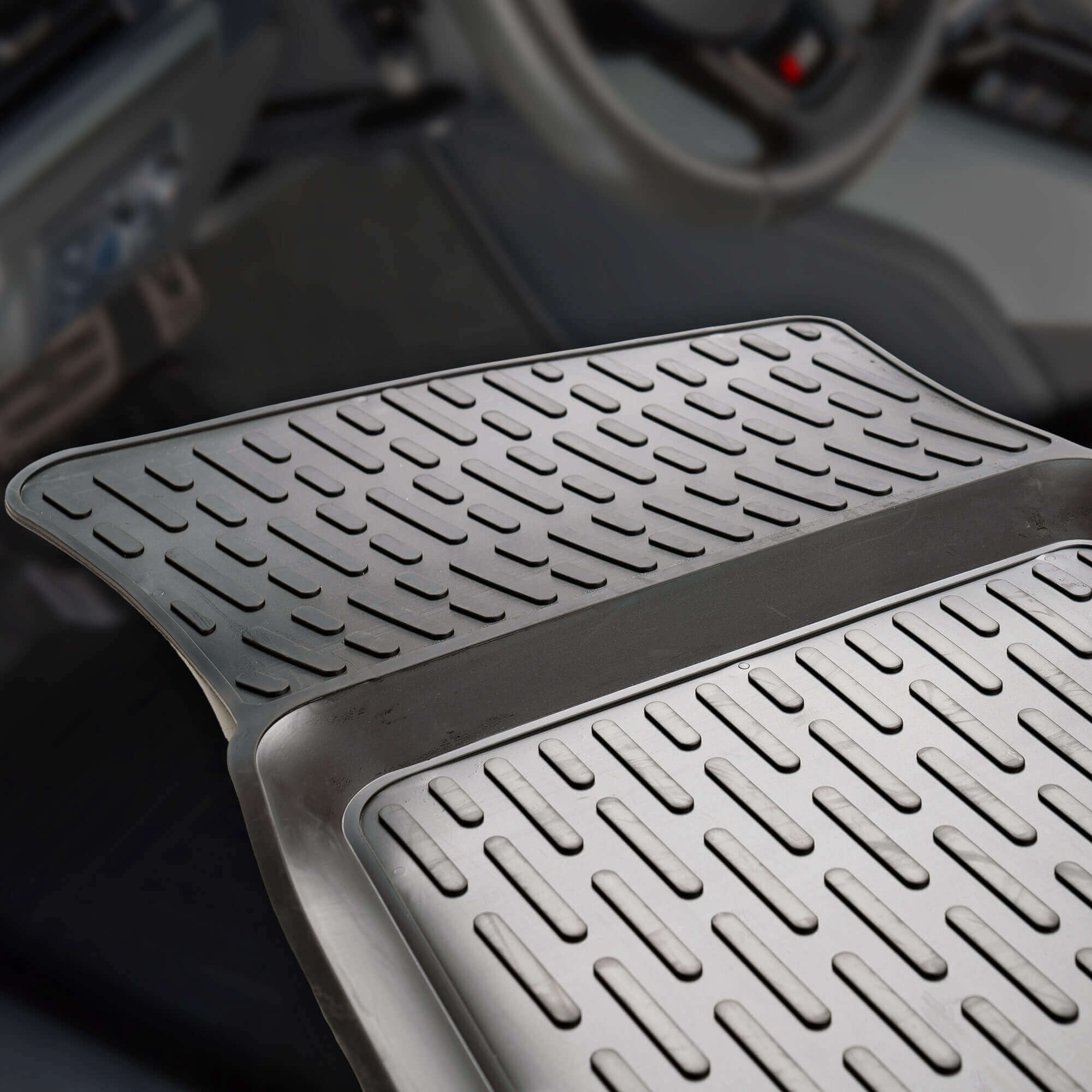 Fußmatten für VW Amarok 2018-2021 3D Passform Hoher Rand Auto Gummi Sc